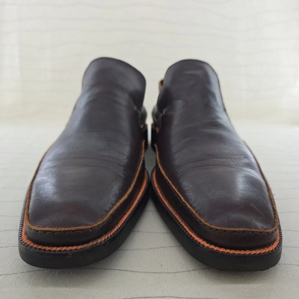 Toschi Mens CarbonLite Loafers Brown Orange Soft Leather CIS Equipped Size 11.5